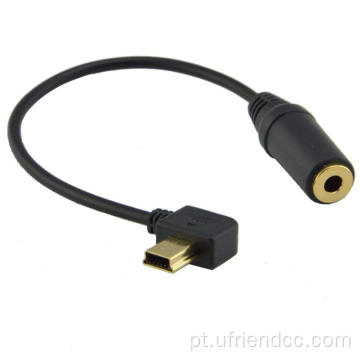 Cabo de cabo do adaptador de microfone USB